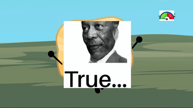 Scene from Purgatory 1a of Biscuit being hit by a truck except she's replaced with the 'True' image